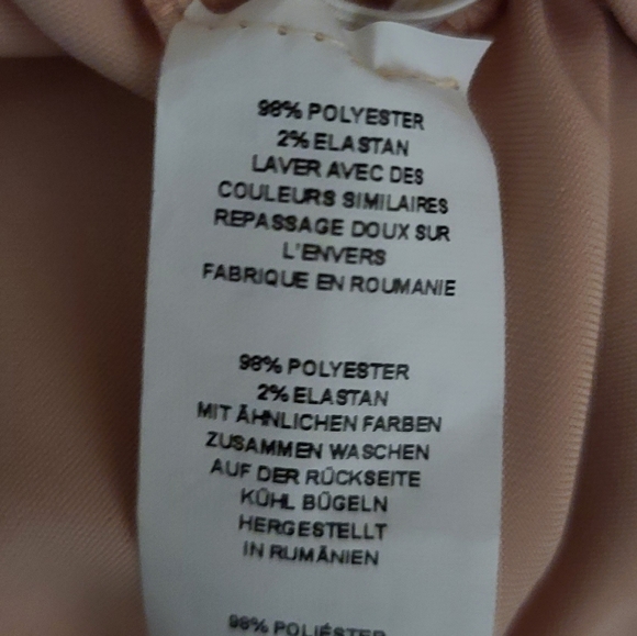 PRETTY LITTLE THING Rouched Detail Long Sleeve Bodycon Dress Nude/Blush - Picture 10 of 12